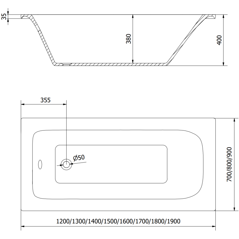 Mexen Vega obdĺžniková vaňa 170 x 70 cm s obkladom a 1-krídlovým paravánom 80 cm, čierny vzor - 550117070X9308017070