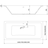 Mexen Cube obdĺžniková vaňa 170 x 80 cm s obložením a 1-krídlovou zástennou 75 cm, transparentná, chróm - 550517080X9007510100