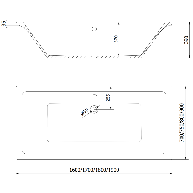 Mexen Cube Obdĺžniková vaňa 170 x 80 cm s obkladom a 1-krídlovou zástenou 70 cm, čierny vzor fix - 550517080X9307007070