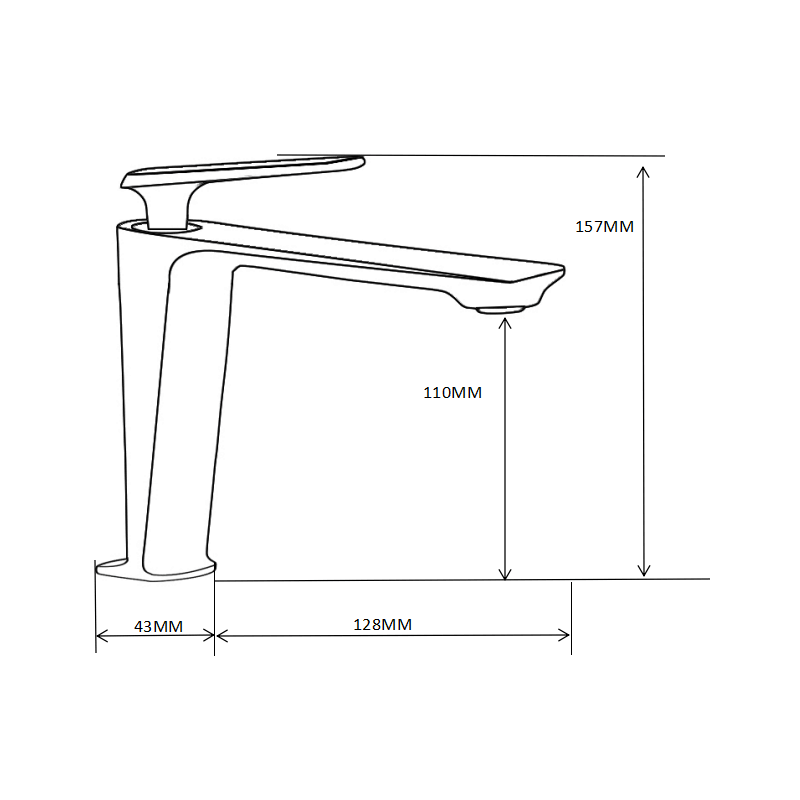 Mexen Ares batéria umývadlová, zlatá - 744100-50