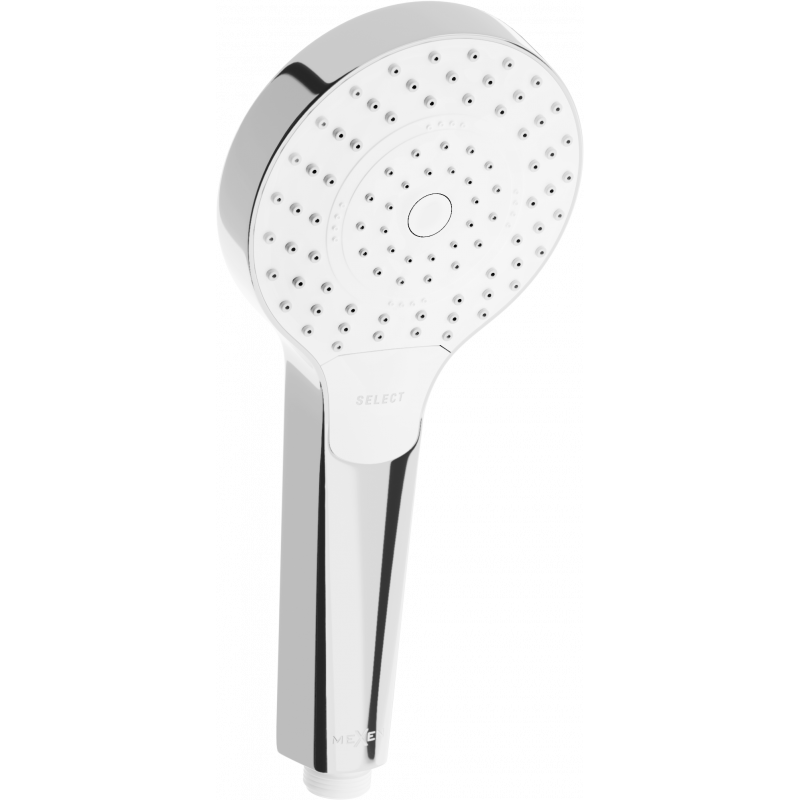 Mexen R-05 3-funkčná sprchová hlavica, chróm/biela - 79505-00