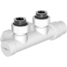 Mexen Uni-Term radiátorový ventil rohový, Duplex, DN50, biely - W907-000-20