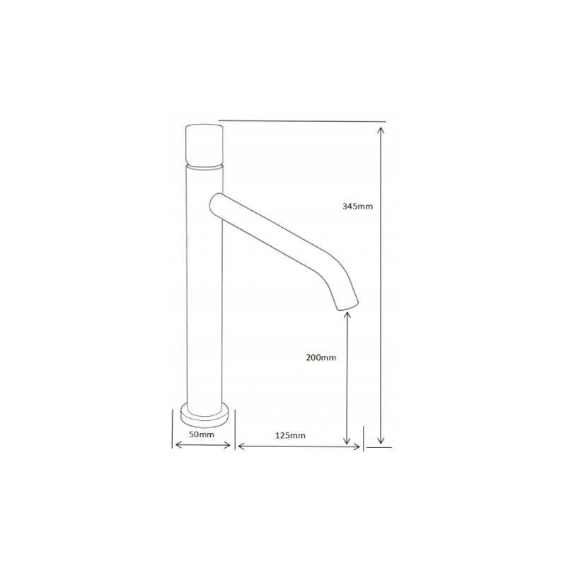 Mexen Rumba One vysoká umývadlová batéria, chróm - 73511-00