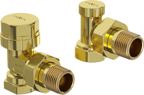 Mexen Uni-Term uhlové radiátorové ventily, zlaté - W901-000-50