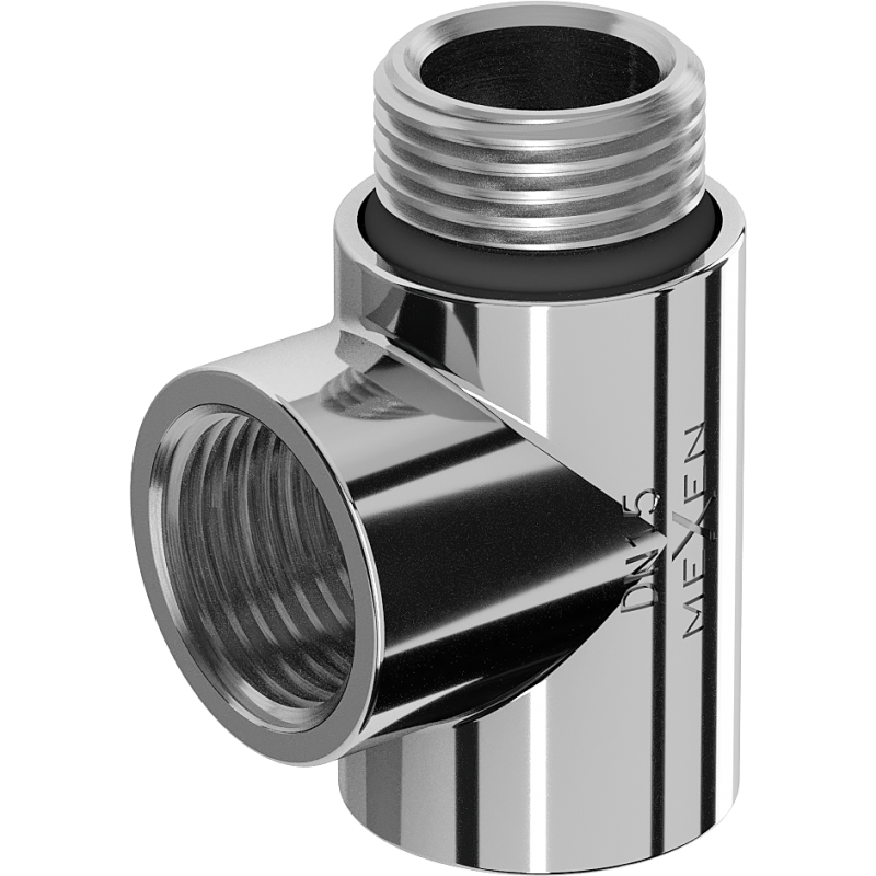 Mexen Uni-Term T-spojka k elektrickej vyhrievacej tyči, chróm - W906-000-01