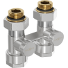 Mexen radiátorový ventil dvojrúrkový DN50, priamy 1/2"x16 mm, nikel - W912-016-01