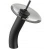 Mexen Niagara vysoká, čierna umývadlová batéria - 745610-77