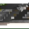 Mexen Oscar granitový kuchynský drez 1-komorový 580 x 490 mm, sivý, sifón zlatý - 6519581000-71-G