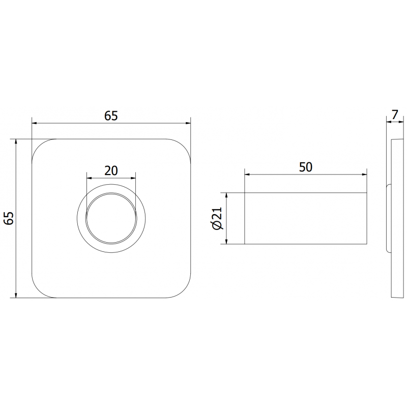 Mexen Uni-Term S maskovacia súprava pre jeden radiátor, antracit - W909-000-66
