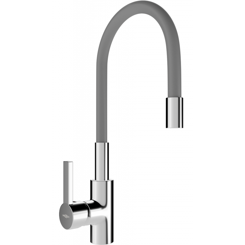 Mexen Flex kuchynská batéria, chróm/sivá - 670900-06