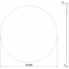 Mexen Alto okrúhle kúpeľňové zrkadlo 100 cm - 9853-100-100-000-00