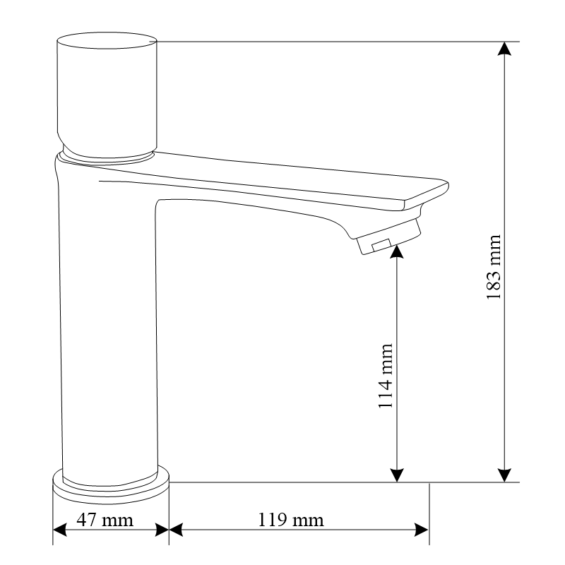 Mexen Royo One batéria umývadlová, biela/chrom - 72201-22