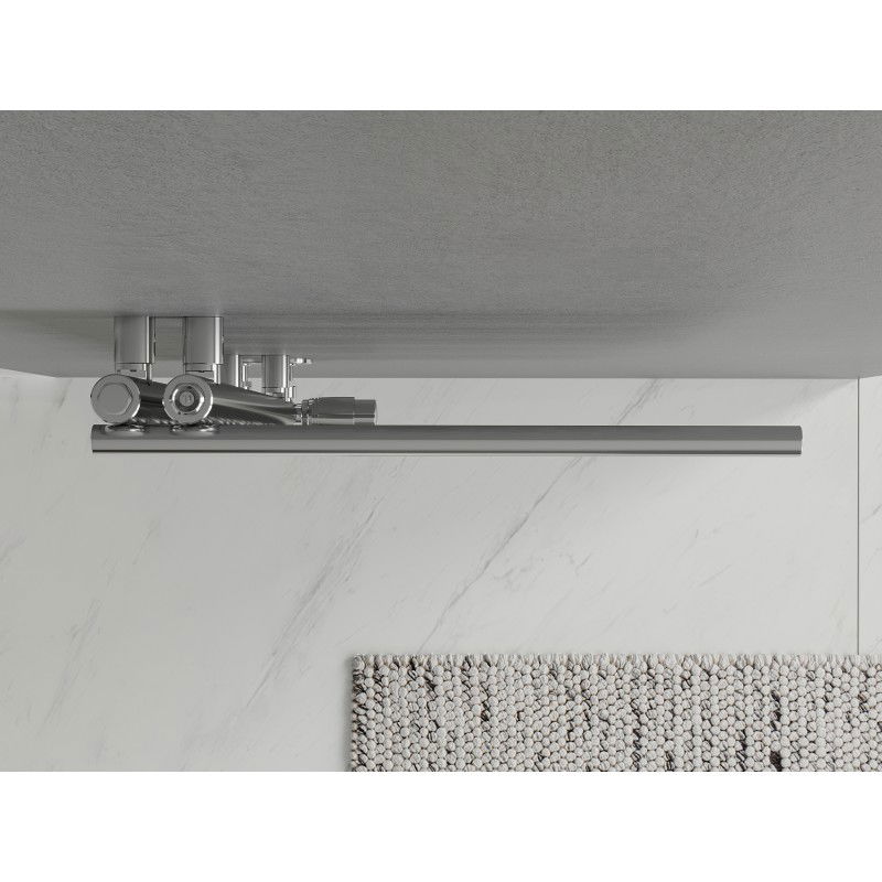 Mexen Neptun dekoratívny kúpeľňový radiátor 1200 x 500 mm, 360 W, chróm - W101-1200-500-00-01