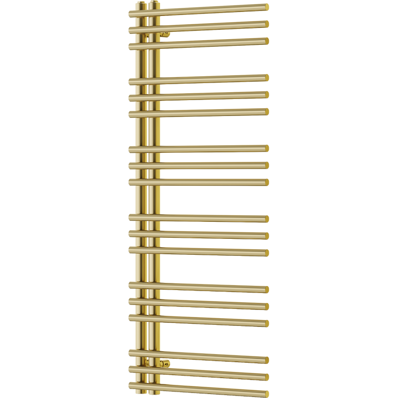 Mexen Neptún dekoratívny kúpeľňový radiátor 1200 x 500 mm, 360 W, zlatý - W101-1200-500-00-50