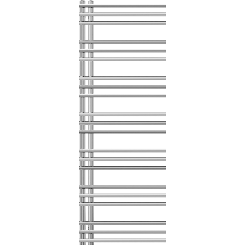 Mexen Neptun dekoratívny kúpeľňový radiátor 1400 x 500 mm, 420 W, chróm - W101-1400-500-00-01