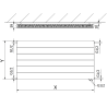Mexen Line CVL11 doskový radiátor 500 x 600 mm, spodné pripojenie, 409 W, antracit - W611L-050-060-66