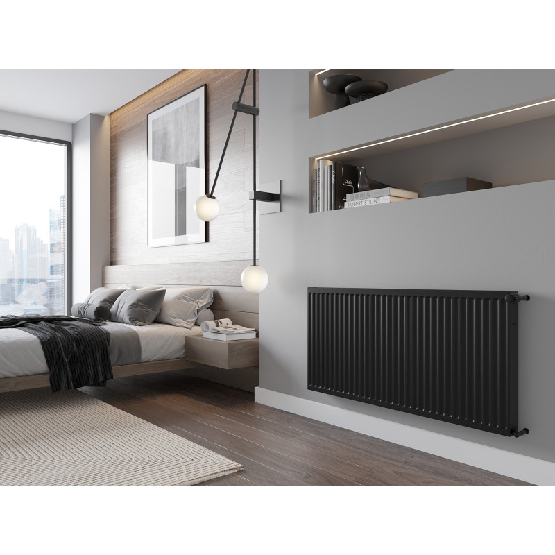 Mexen C21 doskový radiátor 300 x 700 mm, bočné pripojenie, 515 W, čierny - W421-030-070-70