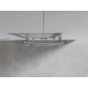 Mexen Ares kúpeľňový radiátor 900 x 400 mm, 246 W, chróm - W102-0900-400-00-01
