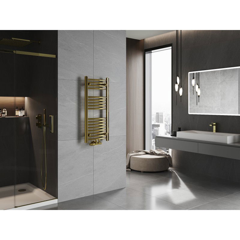 Mexen Ares kúpeľňový radiátor 900 x 400 mm, 246 W, zlatý - W102-0900-400-00-50