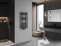 Mexen Ares radiátor do kúpeľne 900 x 400 mm, 312 W, antracit - W102-0900-400-00-66