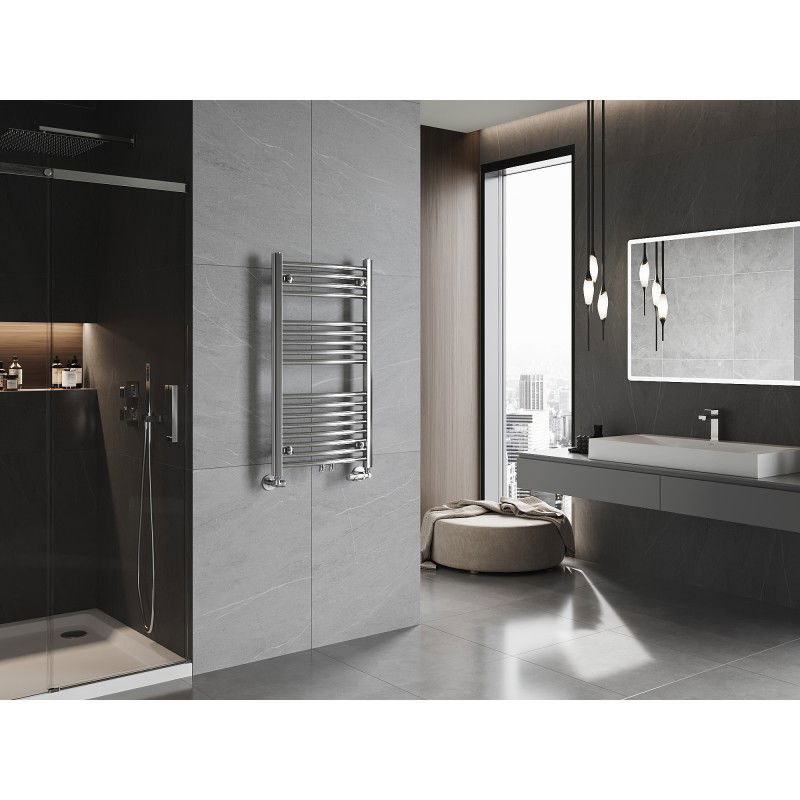 Mexen Ares rebrík do kúpeľne 900 x 500 mm, 294 W, chróm - W102-0900-500-00-01