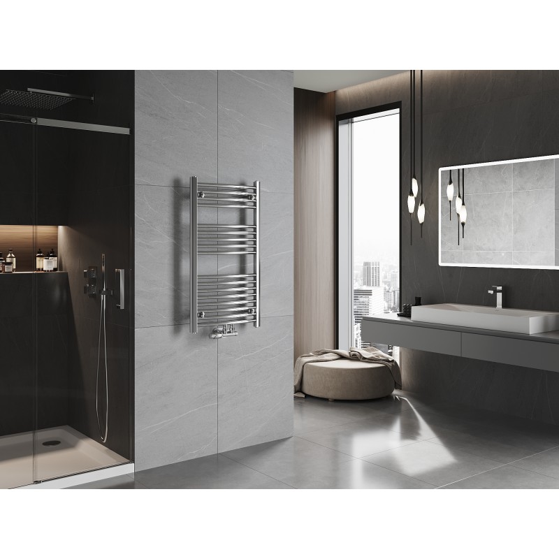 Mexen Ares kúpeľňový radiátor 900 x 500 mm, 294 W, chróm - W102-0900-500-00-01