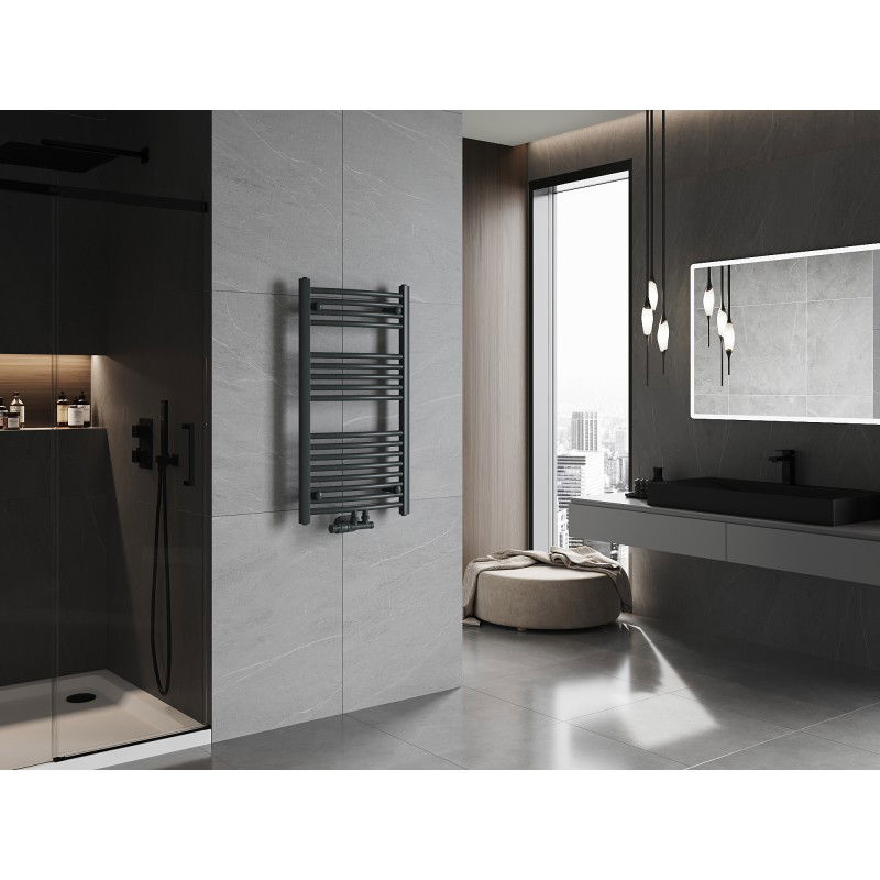 Mexen Ares kúpeľňový radiátor 900 x 500 mm, 372 W, antracit - W102-0900-500-00-66