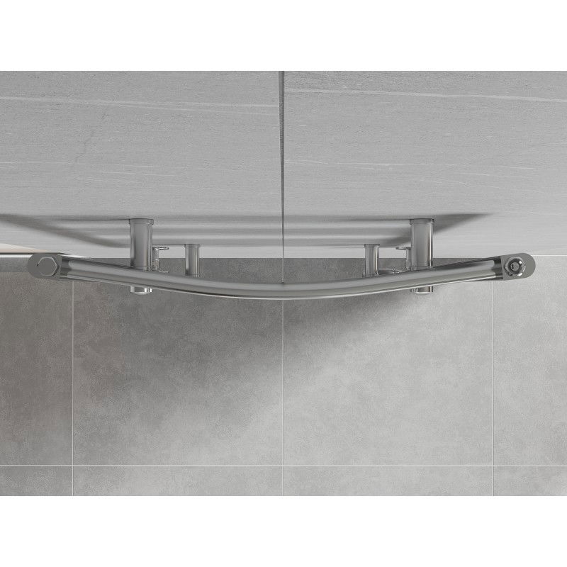 Mexen Ares kúpeľňový radiátor 1200 x 600 mm, 490 W, chróm - W102-1200-600-00-01