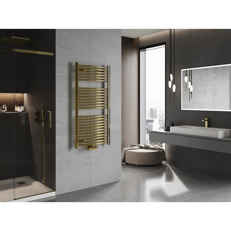 Mexen Ares kúpeľňový radiátor 1200 x 600 mm, 490 W, zlatý - W102-1200-600-00-50