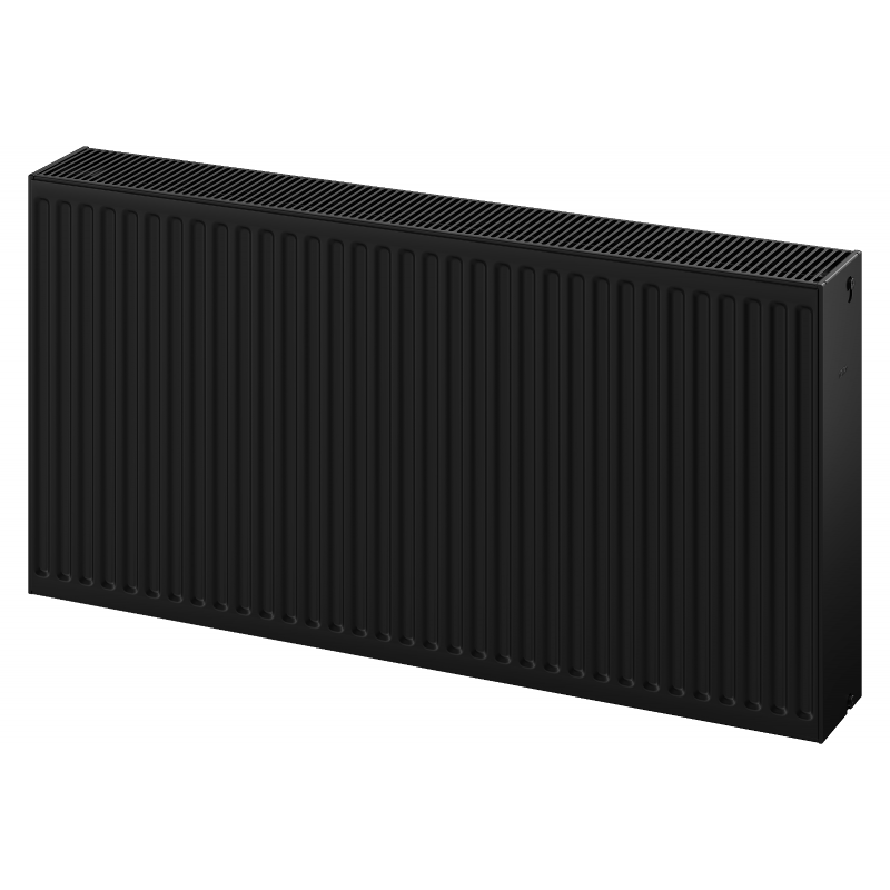 Mexen C33 radiátor plechový 600 x 1600 mm, bočné pripojenie, 3735 W, čierny - W433-060-160-70