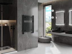 Mexen Helios radiátor do kúpeľne 800 x 600 mm, 448 W, antracit - W103-0800-600-00-66