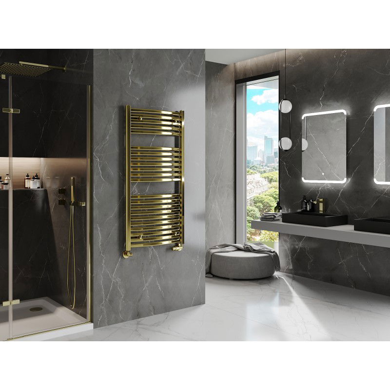 Mexen Helios kúpeľňový radiátor 1200 x 600 mm, 521 W, zlatý - W103-1200-600-00-50