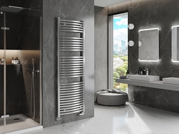 Mexen Helios kúpeľňový radiátor 1800 x 600 mm, 782 W, chróm - W103-1800-600-00-01