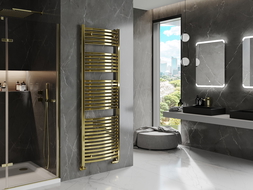 Mexen Helios kúpeľňový radiátor 1800 x 600 mm, 782 W, zlatý - W103-1800-600-00-50