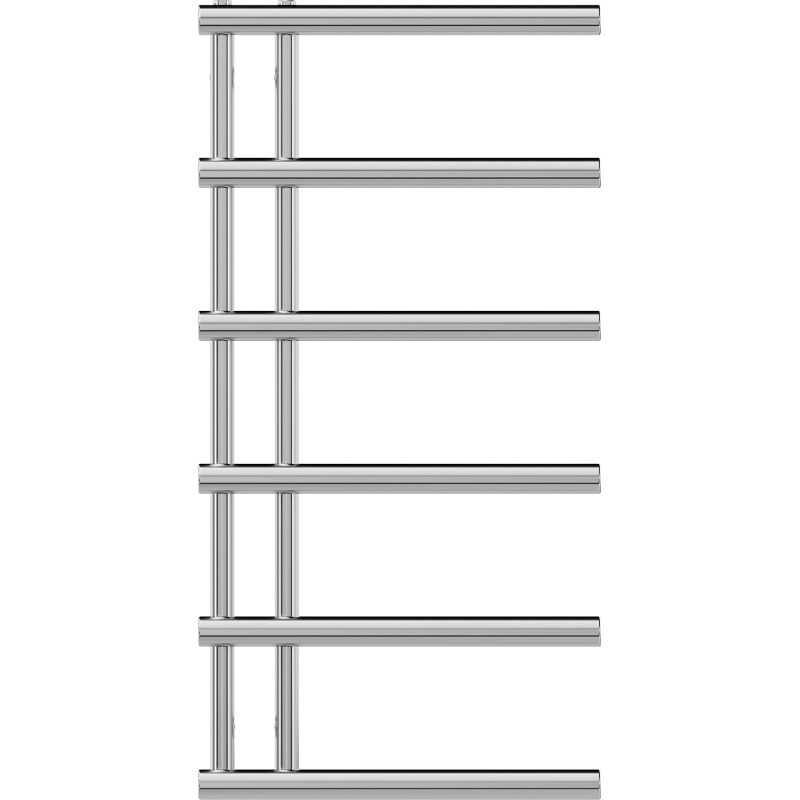 Mexen Jukon dekoratívny kúpeľňový radiátor 988 x 500 mm, 246 W, chróm - W116-0988-500-00-01