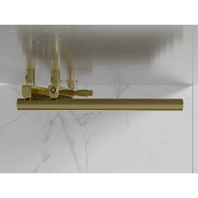 Mexen Jukon dekoratívny kúpeľňový radiátor 988 x 500 mm, 246 W, zlatý - W116-0988-500-00-50