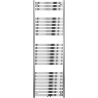 Mexen Uran kúpeľňový radiátor 1800 x 600 mm, 738 W, chróm - W105-1800-600-00-01