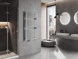 Mexen Hades kúpeľňový radiátor 1200 x 600 mm, 527 W, chróm - W104-1200-600-00-01