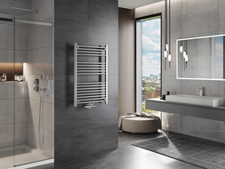 Mexen Mars radiátor do kúpeľne 900 x 600 mm, 340 W, chróm - W110-0900-600-00-01