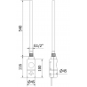 Mexen FA-I elektrický ohrievač 600 W, chróm - W952-0600-01