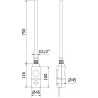Mexen FA-I elektrické vykurovacie teleso 900 W, chróm - W952-0900-01