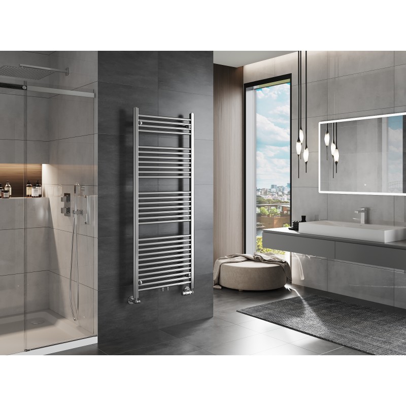 Mexen Mars kúpeľňový radiátor 1500 x 600 mm, 576 W, chróm - W110-1500-600-00-01