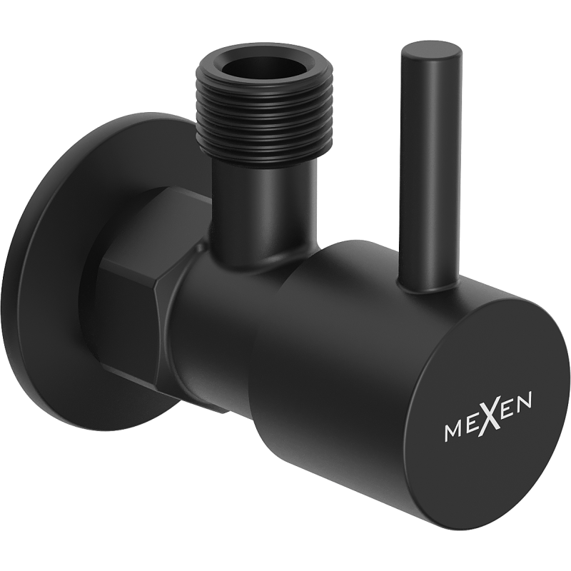 Mexen R1 rohový ventil k batérii 1/2"x3/8", čierny - 79970-70