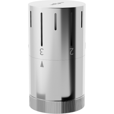 Mexen Uni-Term termostatická hlavica na radiátor, chróm - W908-005-01