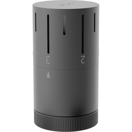 Mexen Uni-Term termostatická hlavica k radiátoru, antracit - W908-005-66