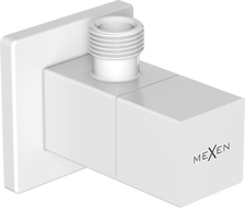 Mexen S rohový ventil na batériu 1/2"x3/8", biely - 79971-20