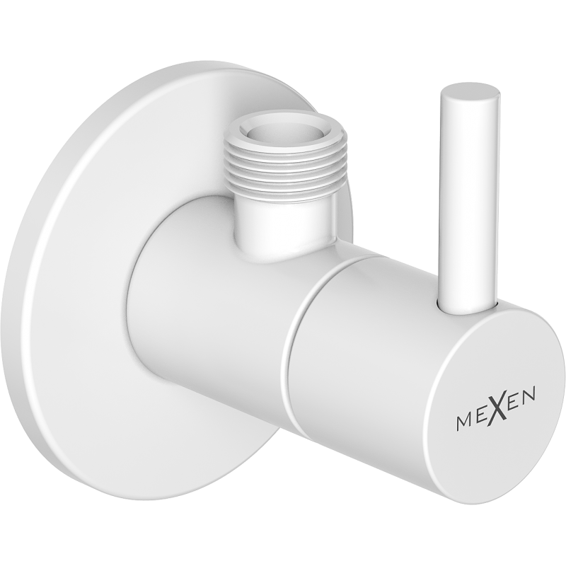 Mexen R2 rohový ventil k batérii 1/2"x3/8", biela - 79972-20