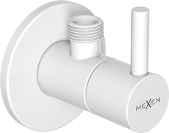 Mexen R2 rohový ventil na batériu 1/2"x3/8", biely - 79972-20