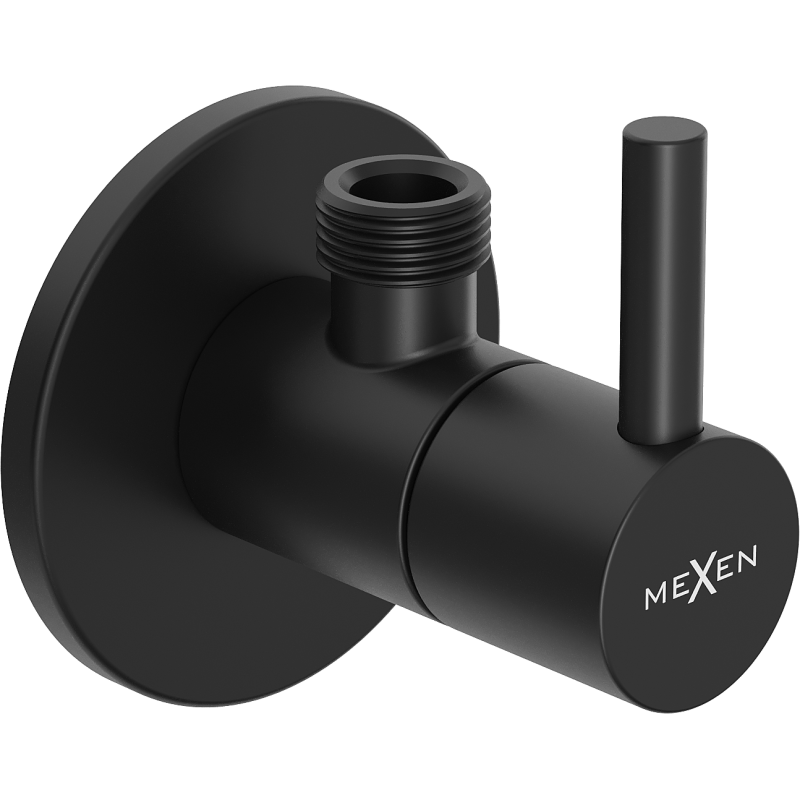 Mexen R2 rohový ventil k batérii 1/2"x3/8", čierny - 79972-70