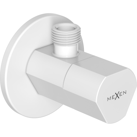 Mexen T rohový ventil k batérii 1/2"x3/8", biely - 79973-20